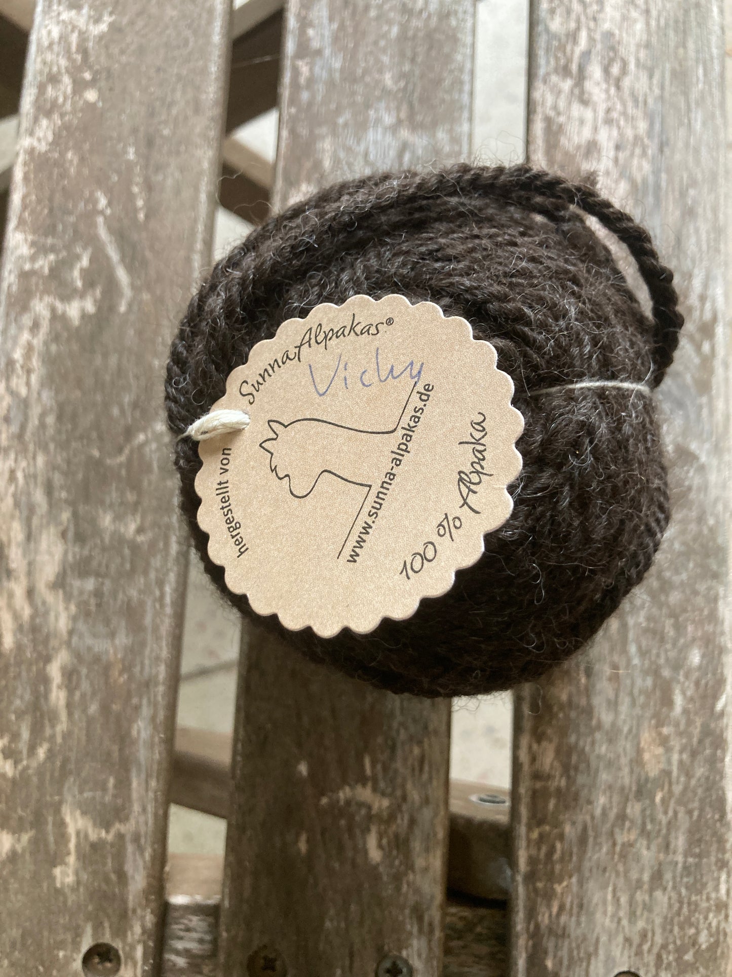 Strickwolle von unseren eigenen Alpakas