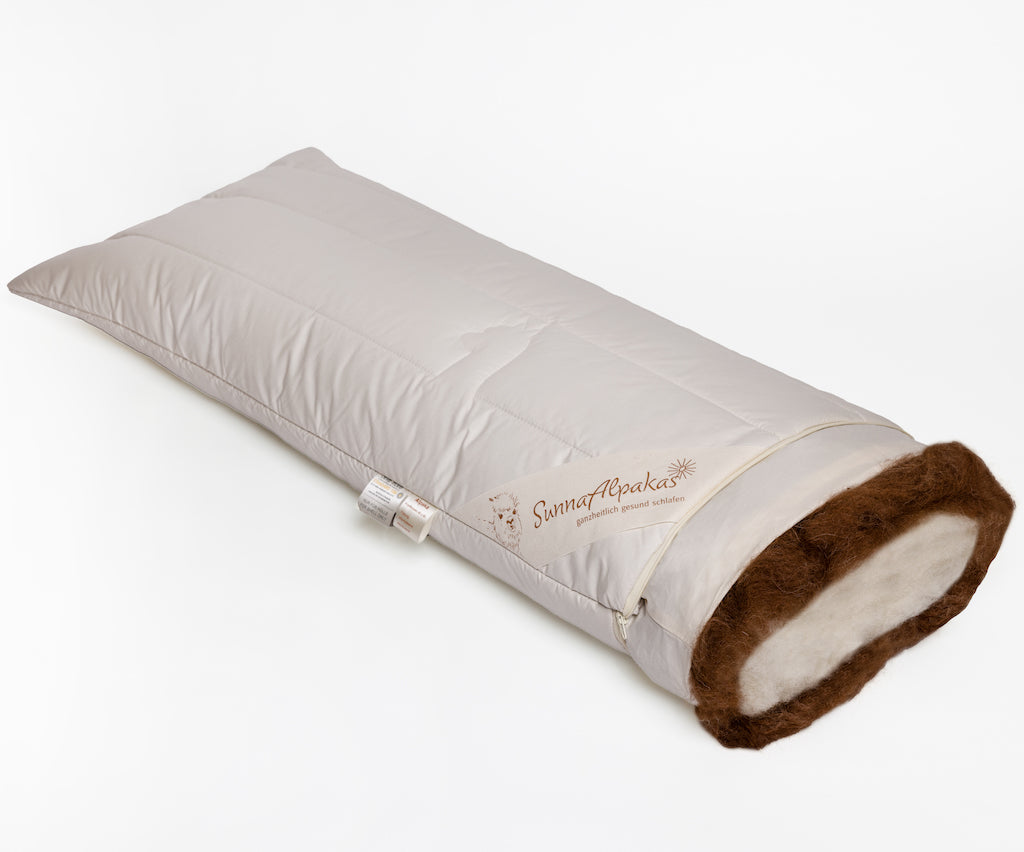 Alpakakopfkissen (Füllung von unseren eigenen Tieren)