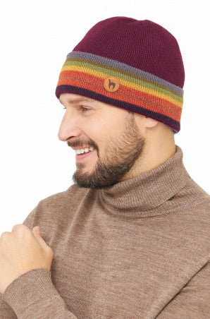Alpaka Wendemütze Arco Iris