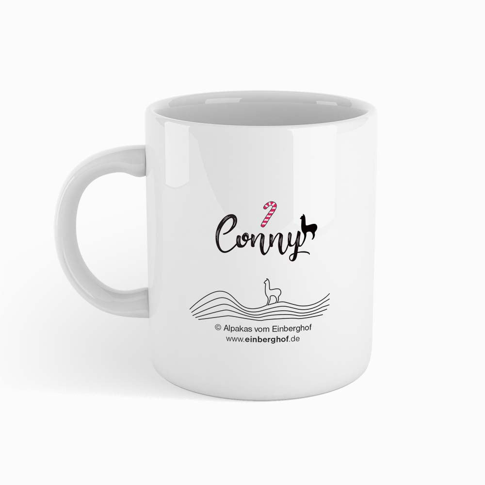 Šálek s motivem alpaky "Conny"
