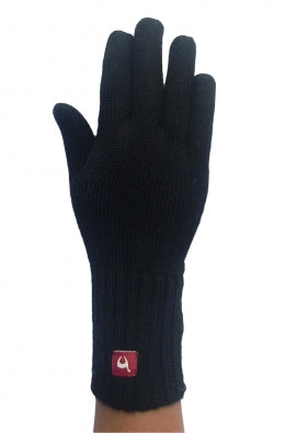 Prstové rukavice uni, černé, velikost L