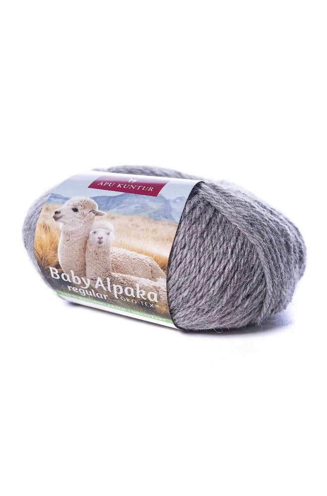 Baby-Alpaka Woll-Knäuel REGULAR 50g 100m Nadel 4-4,5 Strick-Häkel-Garn Nm 4/8 APU KUNTUR