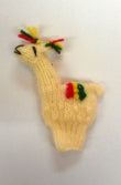 Alpaca finger puppet