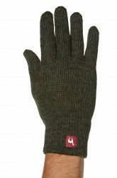 Finger gloves UNI made of baby alpaca, unicoloured, women/men